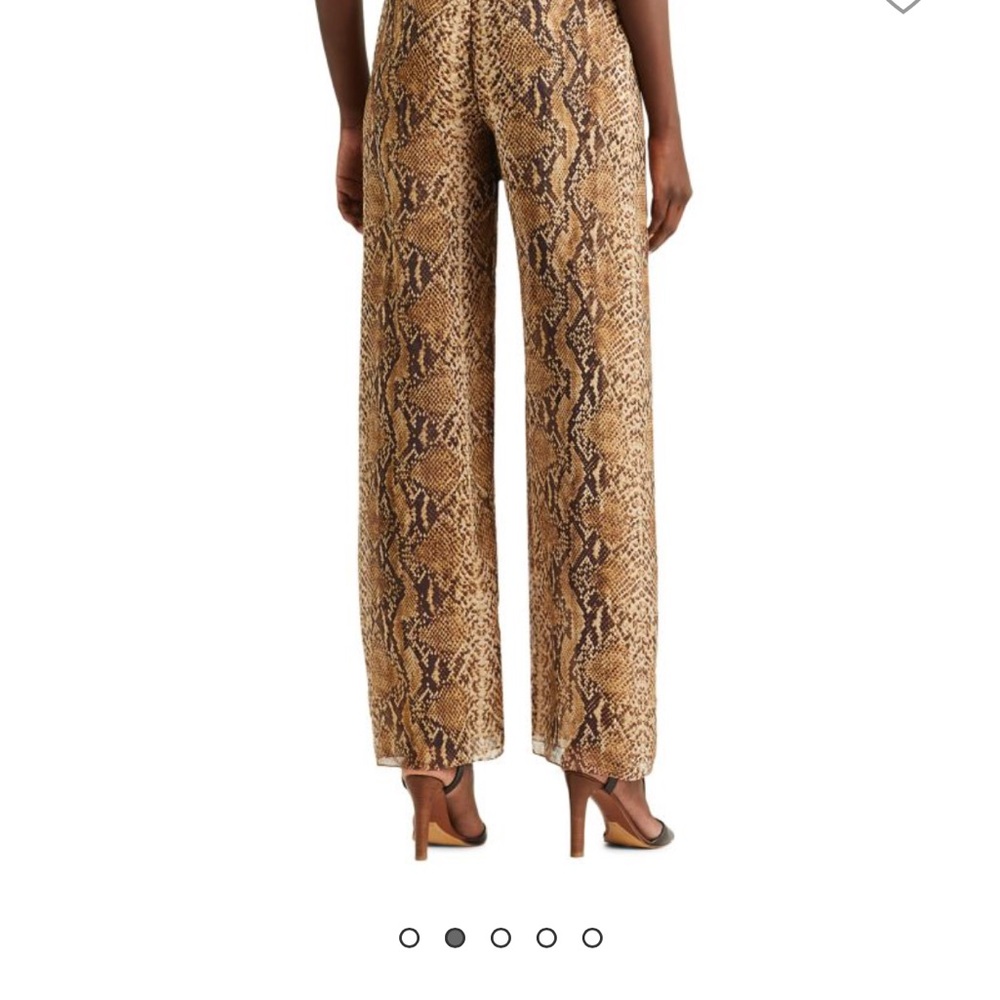 Ralph Lauren The purple Label  Saunders Python Print Palazzo Pants - Picture 5 of 13